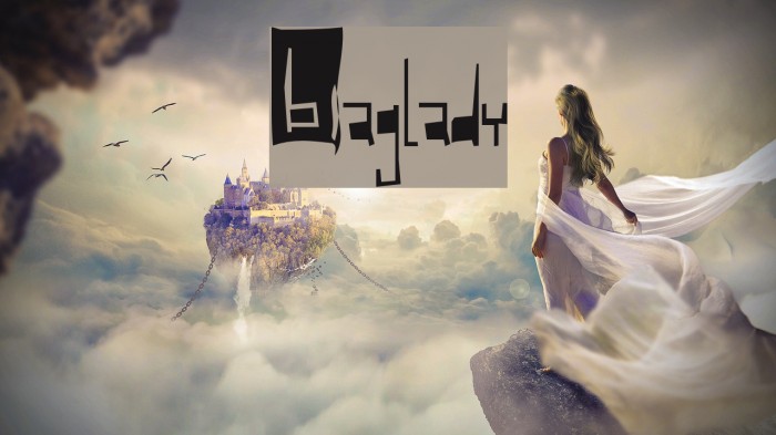 Baglady Font examples