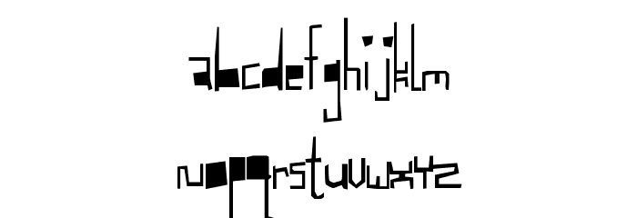 Baglady Font LOWERCASE