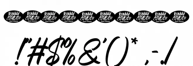 Baglietta DEMO Font OTHER CHARS