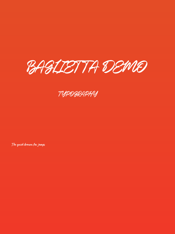 Baglietta DEMO Poster
