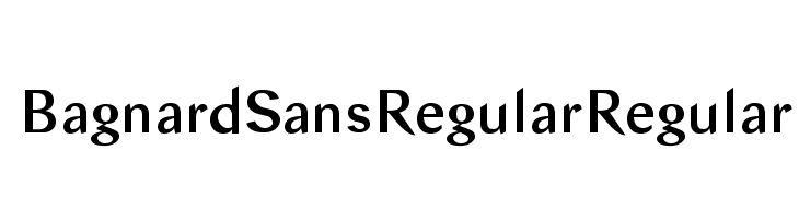 Bagnard Sans Regular Regular Font