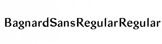 Bagnard Sans Regular Regular  Fuentes Gratis Descargar