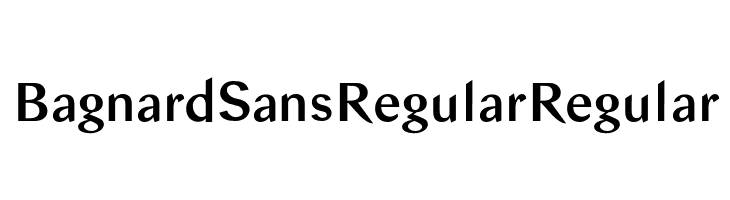 Bagnard Sans Regular Regular  フリーフォントのダウンロード