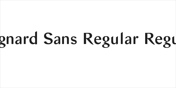 Bagnard Sans Regular Regular Logo