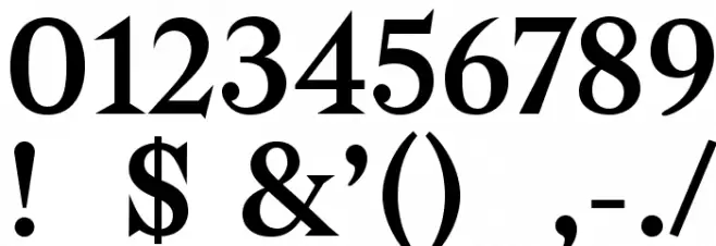 Bagnard Font OTHER CHARS