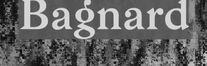 Bagnard Font examples