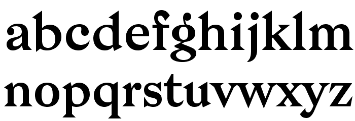 Bagnard Font LOWERCASE