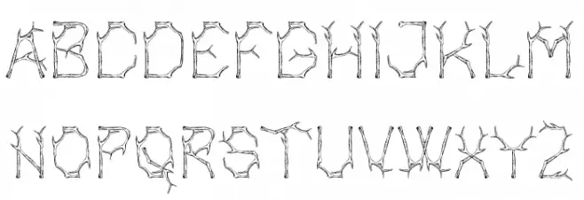 Bagonk Branch Schriftart Groß