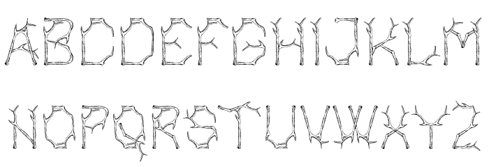 Bagonk Branch Font LOWERCASE