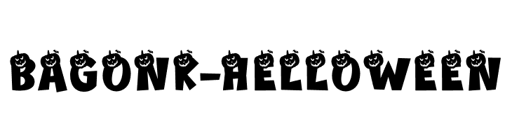 Bagonk-Helloween  Frei Schriftart Herunterladen
