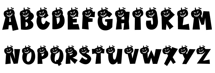 Bagonk Helloween Font LOWERCASE