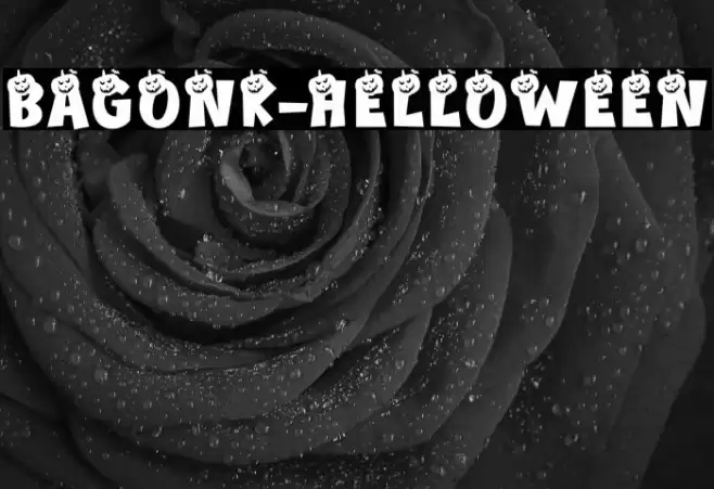 Bagonk-Helloween Font examples