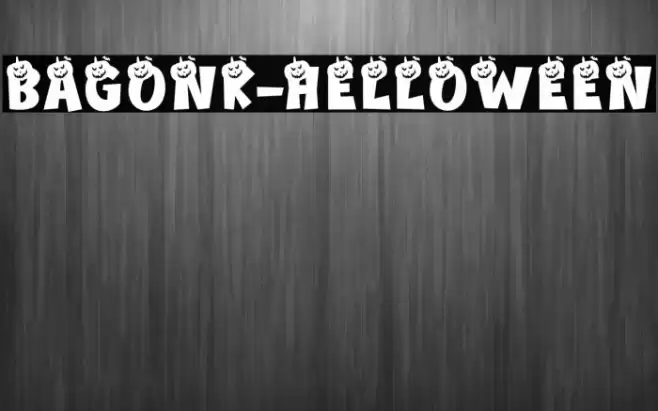 Bagonk-Helloween Font examples