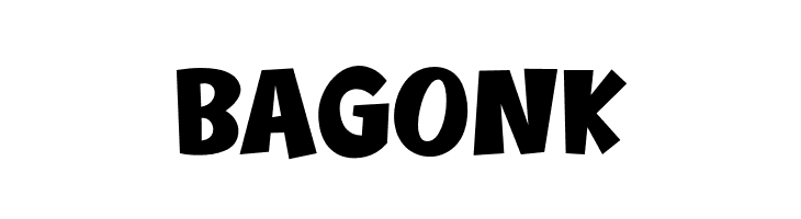 Bagonk  font caratteri gratis