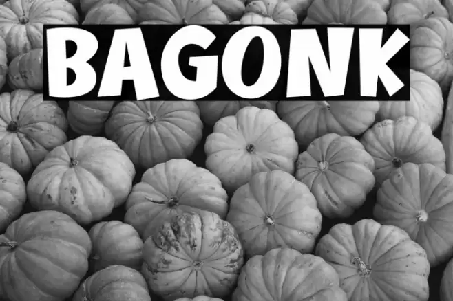 Bagonk Caratteri examples