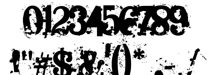 Bagpack Font OTHER CHARS