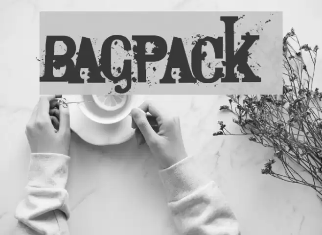 Bagpack フォント examples