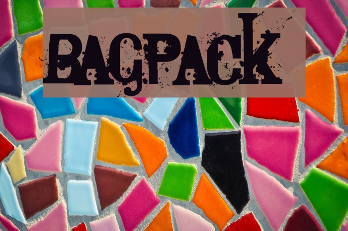 Bagpack Font examples