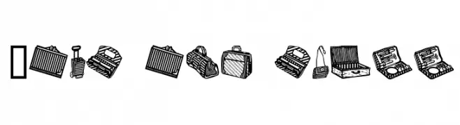 Bags and stuff  フリーフォントのダウンロード