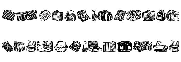 Bags and stuff Шрифта строчной