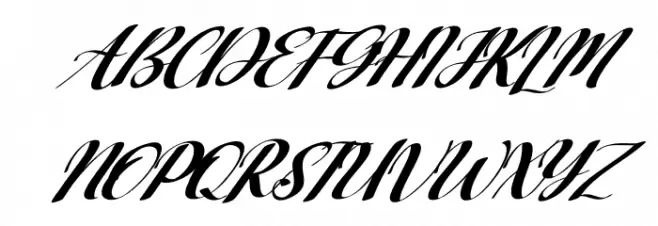 Bagstore Italic Font Litere mari