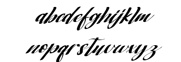Bagstore Italic Font LOWERCASE