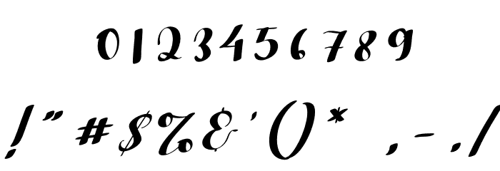 Bagstore Font OTHER CHARS