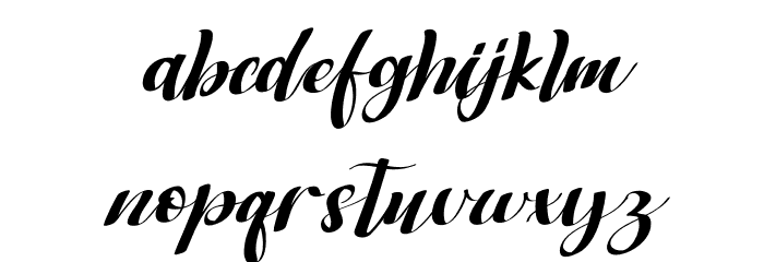 Bagstore Font LOWERCASE