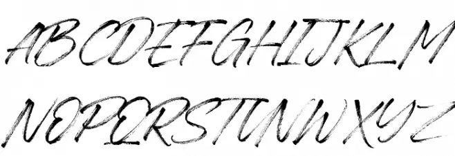 Baguette Schriftart Groß