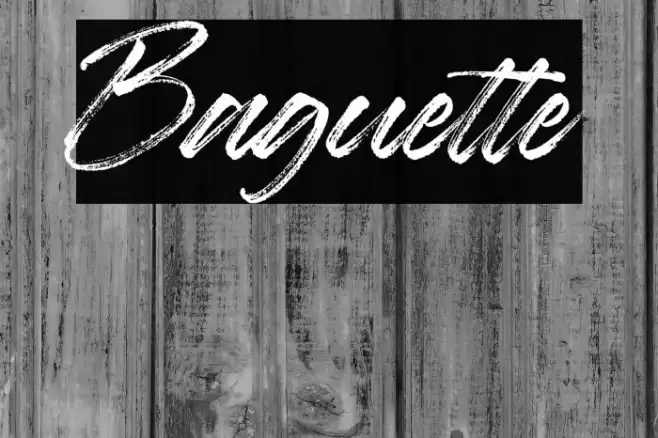 Baguette Font examples