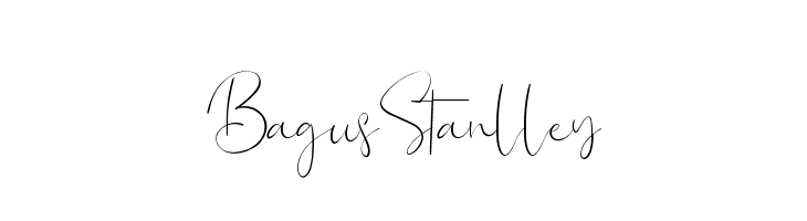 Bagus Stanlley  नि: शुल्क फ़ॉन्ट्स डाउनलोड