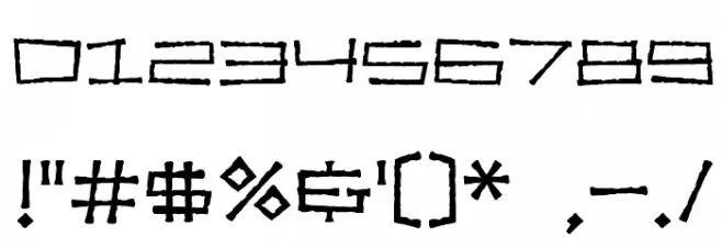 Bahama Slim Font OTHER CHARS