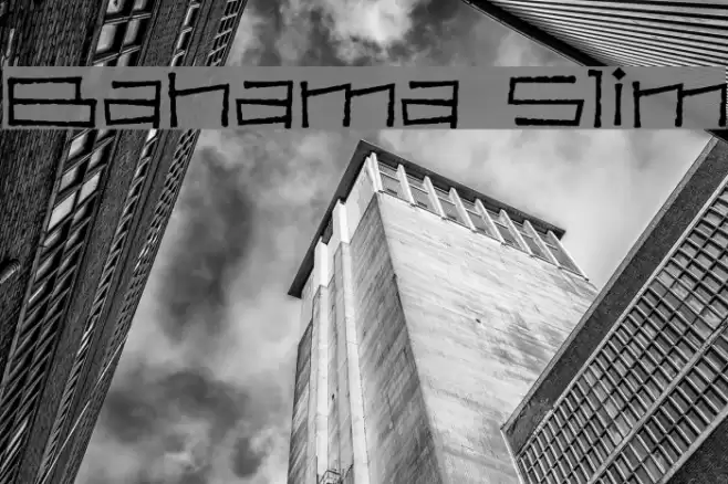 Bahama Slim Font examples