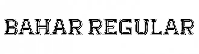 Bahar Regular  Frei Schriftart Herunterladen