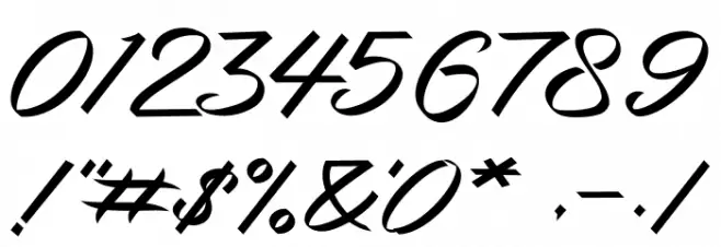 Bahari Font OTHER CHARS