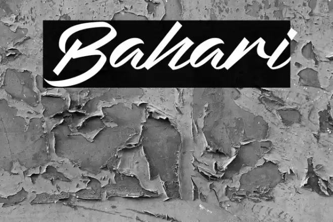 Bahari Font examples
