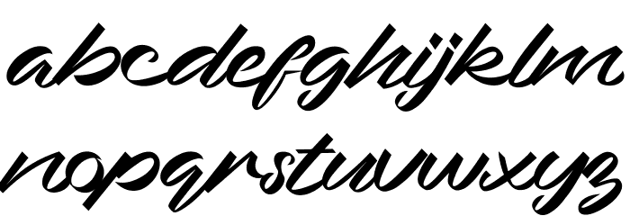 Bahari Font LOWERCASE