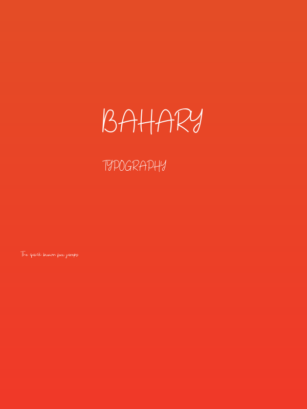Bahary Poster
