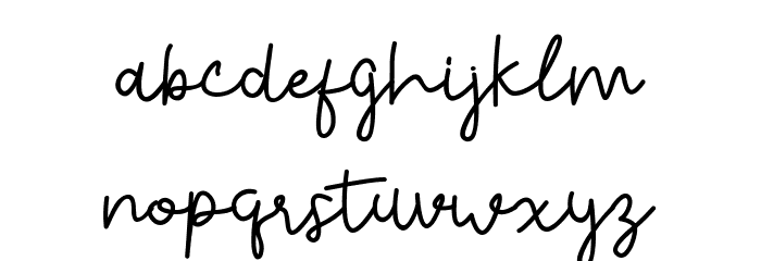 Bahary Font LOWERCASE