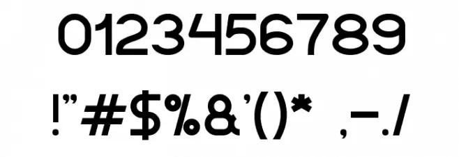 Bahasa Indonesia Font OTHER CHARS