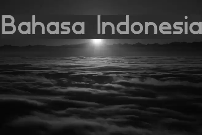 Bahasa Indonesia Font examples
