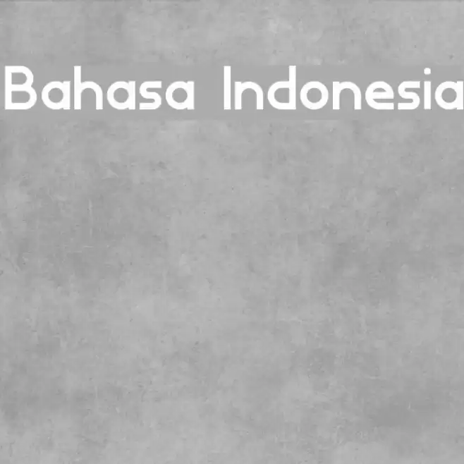 Bahasa Indonesia Font examples