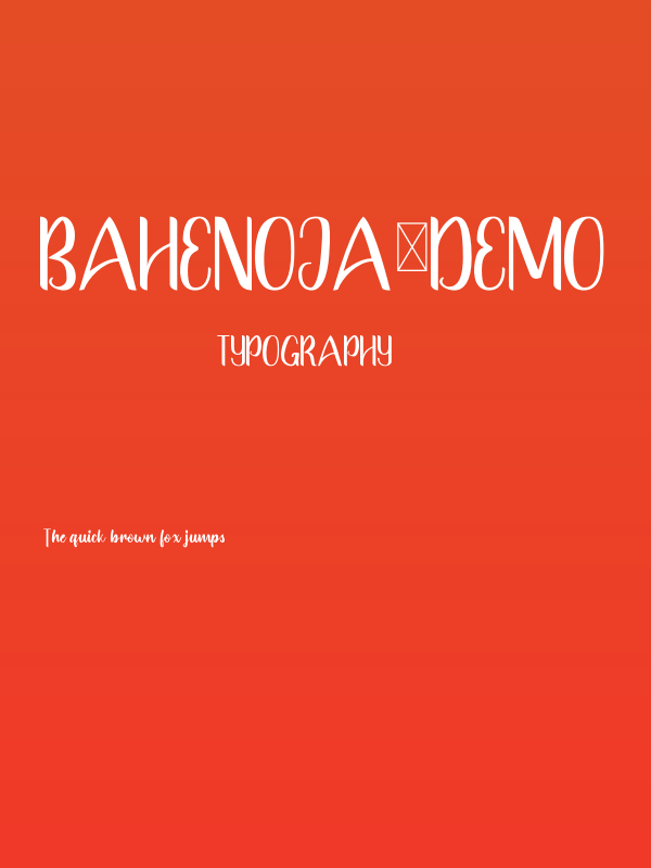 Bahenoja-Demo Poster
