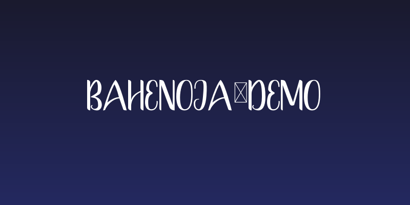 Bahenoja-Demo Social Header