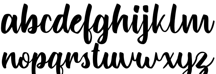 Bahenoja-Demo Font LOWERCASE