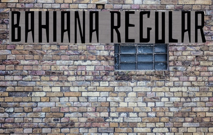 Bahiana Regular Font examples