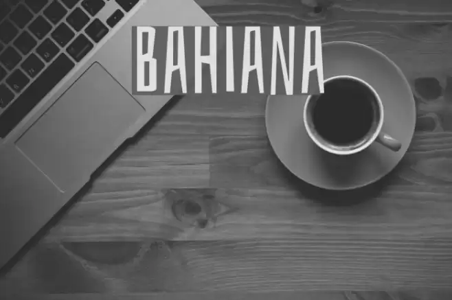 Bahiana Font examples