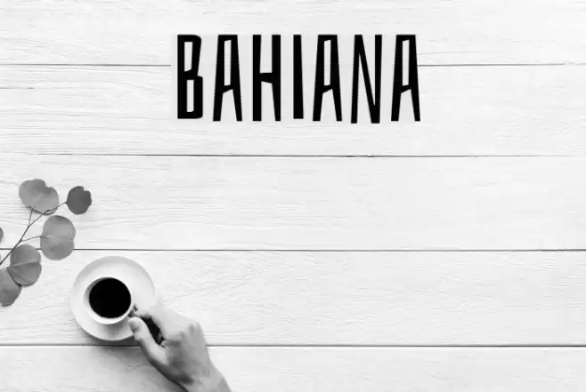 Bahiana Font examples