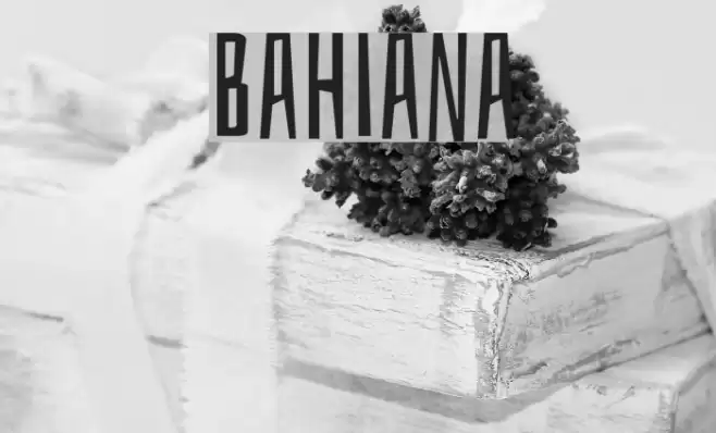Bahiana Font examples