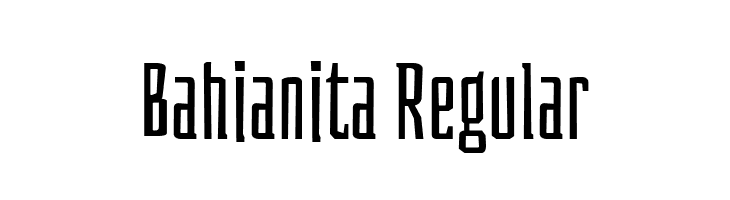 Bahianita Regular फ़ॉन्ट